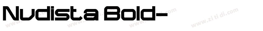 Nudista Bold字体转换